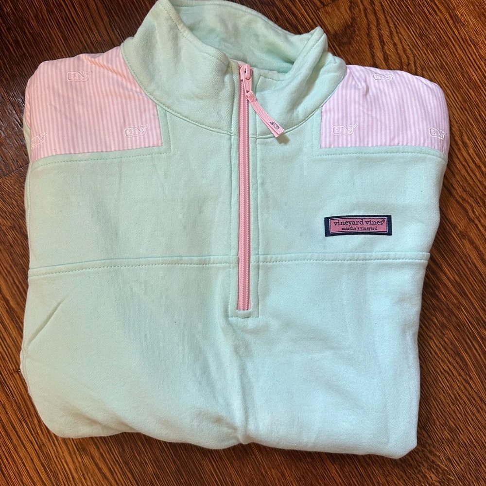 Vineyard Vines Mint & Pink Shep Shirt M